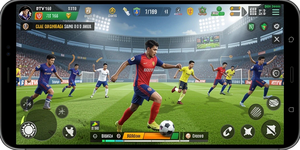 Tangkapan layar gameplay BTV168 yang seru di lapangan.