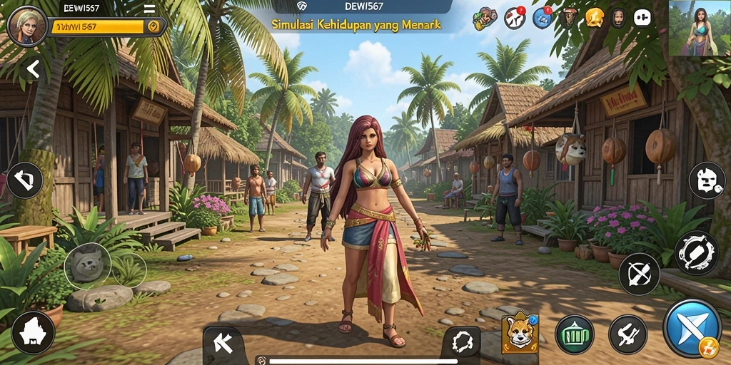 Tampilan gameplay DEWI567 yang menakjubkan dan interaktif.