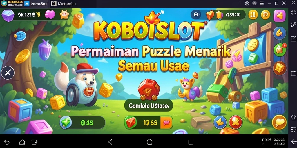 Tampilan gameplay KOBOISLOT yang menarik dan menantang.