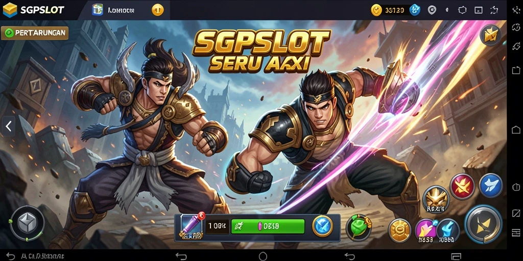 Tangkapan layar gameplay SGPSLOT menampilkan aksi seru dalam pertarungan.
